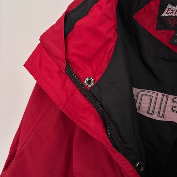 RARE Nissan Pathfinder vintage jacket windbreaker red size large racing truck - Picture 8 of 8